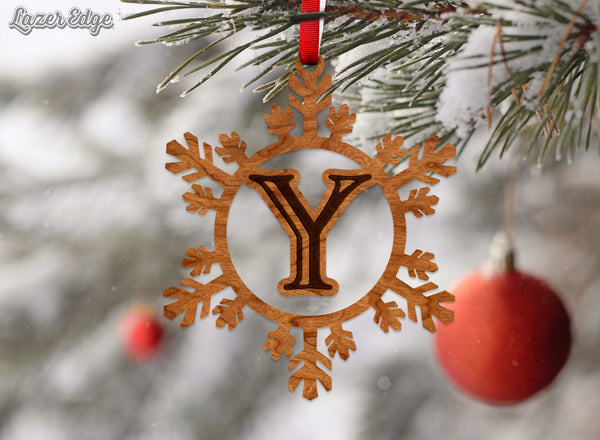 Letter Monogram Ornament Y