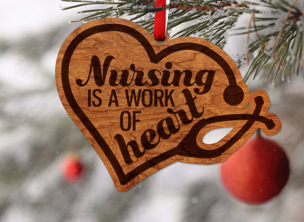 Nurse Ornament Work of Heart