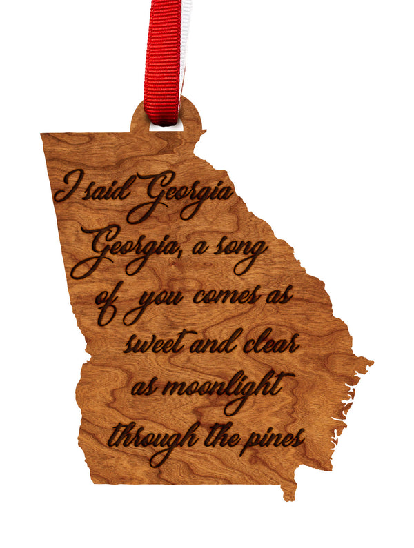 State Map Ornament Georgia On My Mind