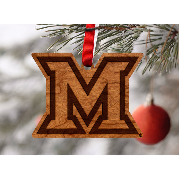 University of Miami Ohio M  Ornament