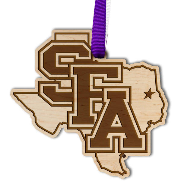 Stephen F Austin University SFA on State  Ornament