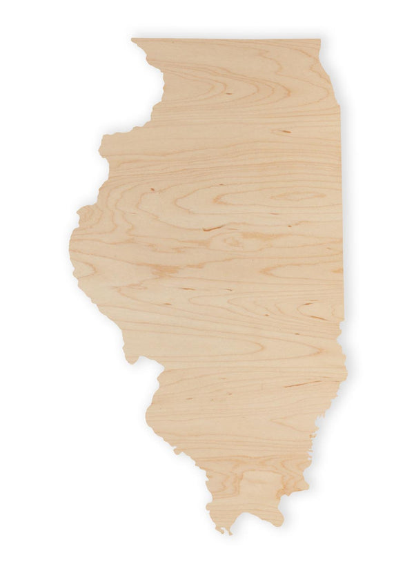 State Map Wall Hanging Illinois