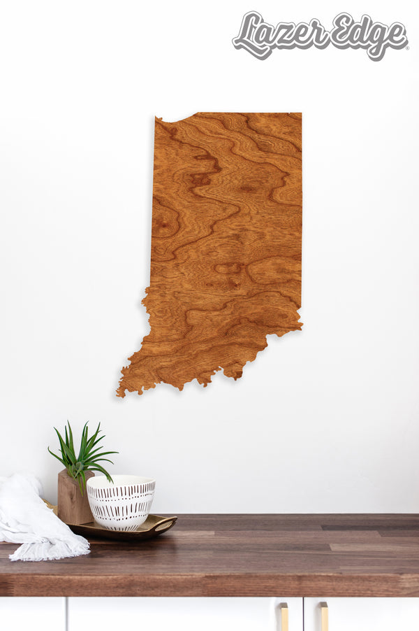 State Map Wall Hanging Indiana