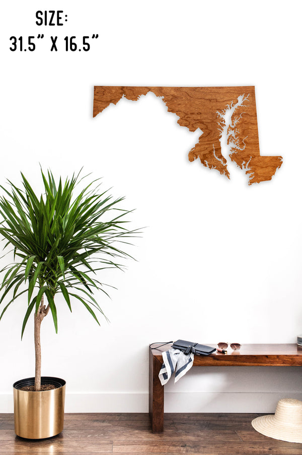 State Map Wall Hanging Maryland