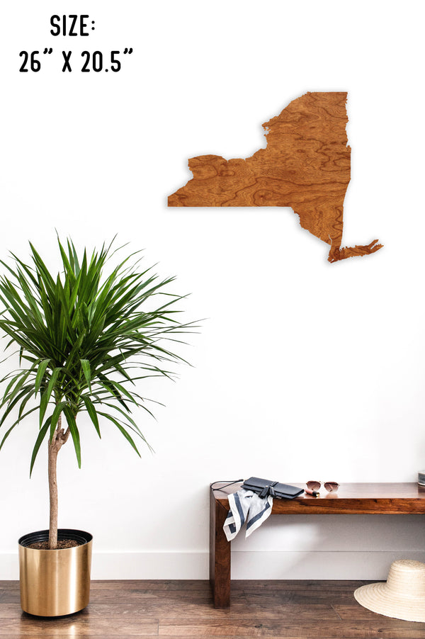 State Map Wall Hanging New York