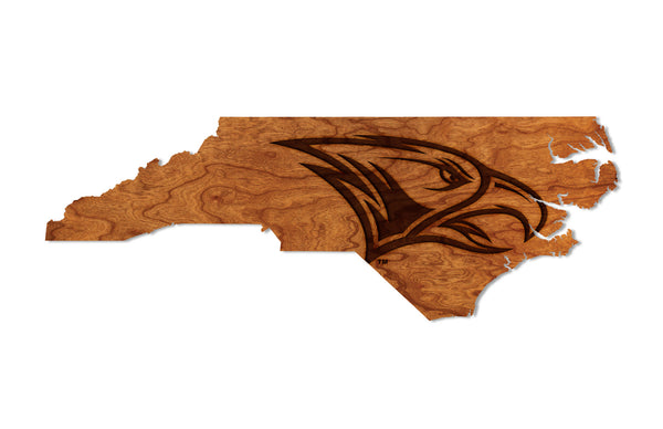 NC Central Wall Hanging Eagle Head on State