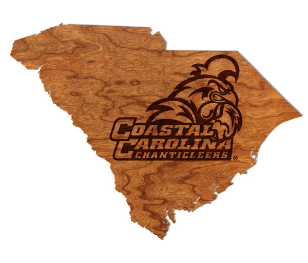 Coastal Carolina Wall Hanging Chanticleer on State