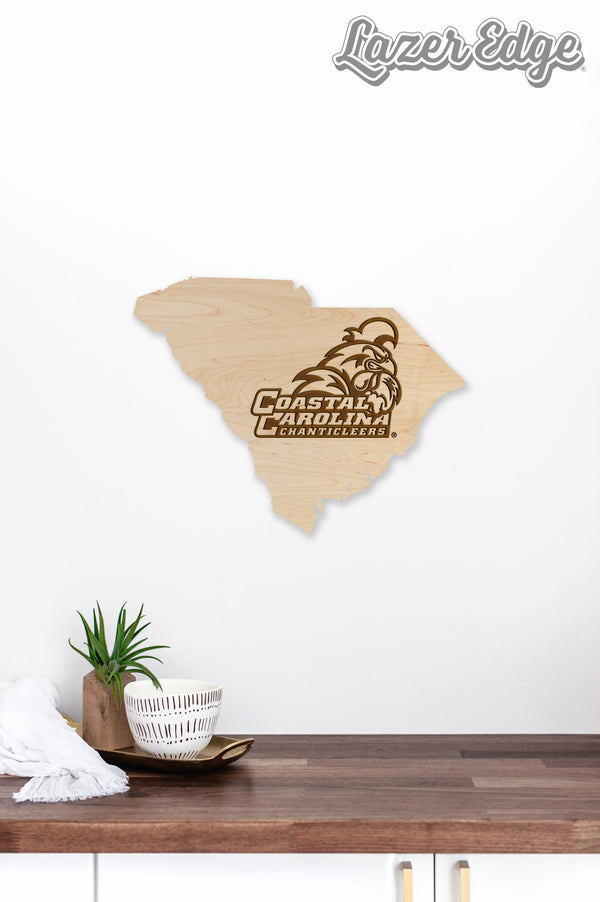 Coastal Carolina Wall Hanging Logo n on State