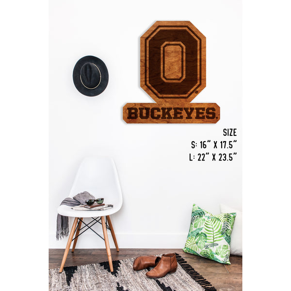 Ohio State Buckeyes football Wall Sign / Ohio State Buckeyes Decor