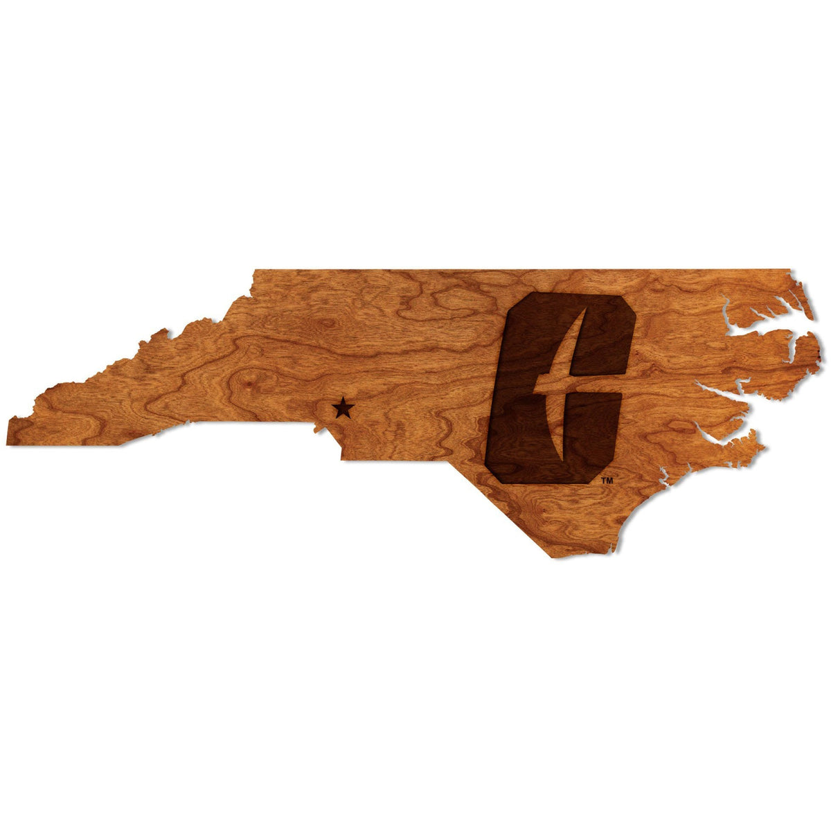 UNC Charlotte, Wall Hanging, Crafted from Cherry or Maple Wood – LazerEdge